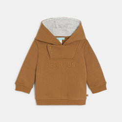 سويت شيرت ميلتون بغطاء رأس باللون البني للأولاد الصغار